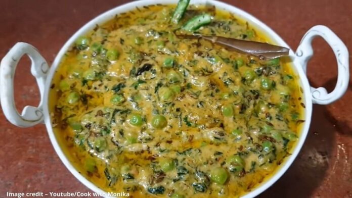 મેથી મટર મલાઈ બનાવવાની રીત - methi matar malai recipe in gujarati - methi matar malai banavani rit