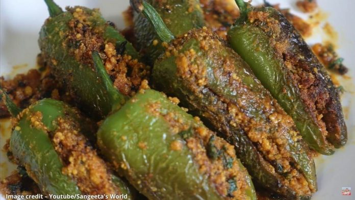 bharela marcha banavani rit ભરેલા મરચા બનાવવાની રીત - ભરેલા મરચા નું શાક - ભરેલા મરચા નુ શાક - ભરેલા મરચા બનાવવાની રેસીપી - ભરેલા મરચા કેવી રીતે બનાવવા - bharela marcha banavani rit - bharela marcha nu shaak - bharela marcha recipe in gujarati