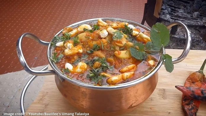 કાજુ ગાંઠિયા નું શાક બનાવવાની રીત - kaju gathiya sabji recipe - kaju gathiya ni recipe - kaju gathiya nu shaak ni recipe - kaju gathiya nu shaak banavani rit - kaju gathiya nu shaak recipe in gujarati - kaju gathiya recipe in gujarati language - kaju gathiya nu shaak ni recipe