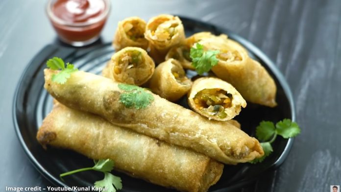 સ્પ્રિંગ રોલ - વેજ સ્પ્રિંગ રોલ બનાવવાની રીત - સ્પ્રિંગ રોલ બનાવવાની રીત - spring roll banavani rit - spring roll recipe in gujarati - veg spring roll recipe in gujarati - veg spring roll banavani rit gujarati ma