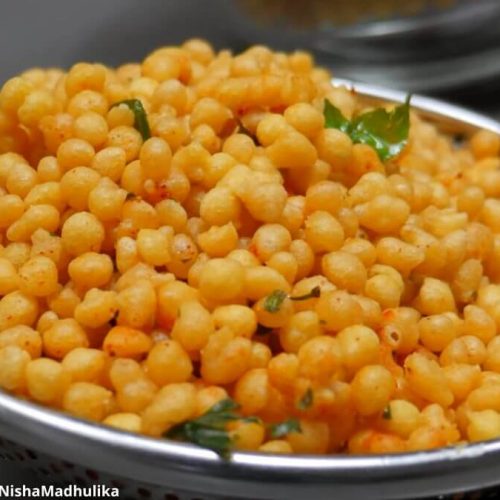 મસાલા બુંદી બનાવવાની રીત - masala boondi recipe in gujarati - masala boondi banavani rit - masala bundi banavani rit