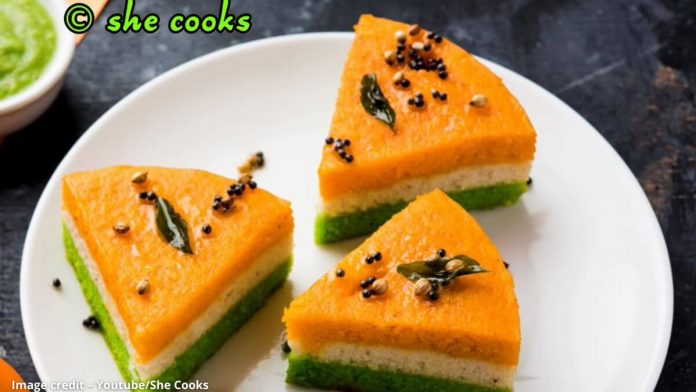 તિરંગા ઢોકળા બનાવવાની રીત - Tiranga dhokla banavani rit - Tiranga dhokla recipe in gujarati - ત્રિરંગા ઢોકળા બનાવવાની રીત