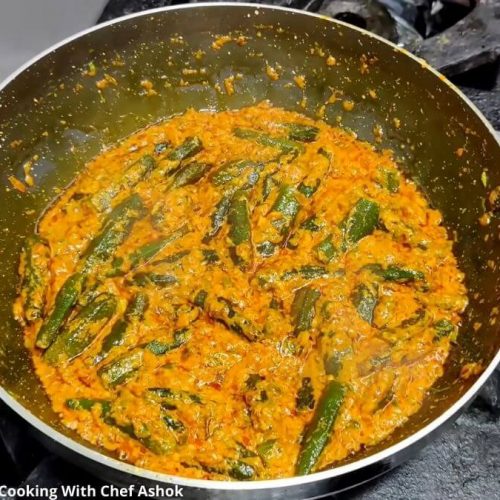 ભીંડા નું ગ્રેવીવાળું શાક બનાવવાની રીત - bhinda nu gravy valu shaak banavani rit - bhinda nu gravy valu shaak recipe in gujarati