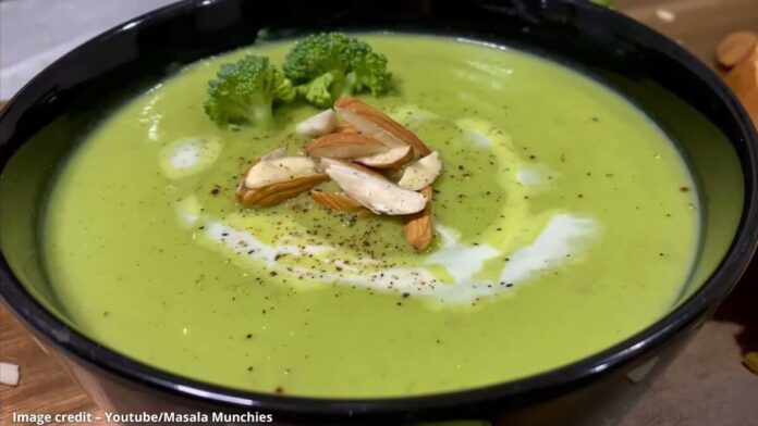 બ્રોકલી સૂપ - Broccoli nu soup - broccoli nu soup recipe - બ્રોકલી બદામ સૂપ - Broccoli badam soup - બ્રોકલી સૂપ બનાવવાની રીત - broccoli nu soup banavani rit - broccoli nu soup recipe in gujarati - બ્રોકલી બદામ સૂપ બનાવવાની રીત - Broccoli badam soup banavani rit