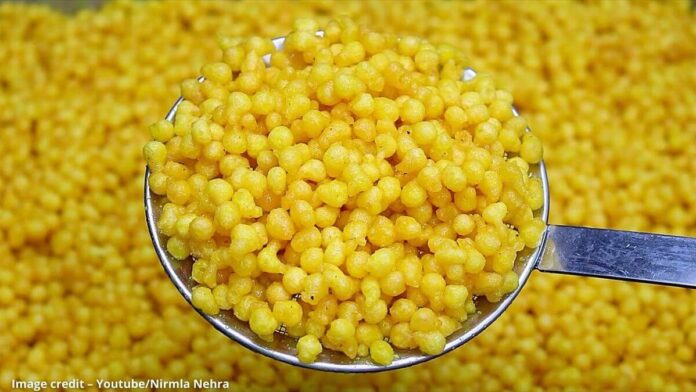 મીઠી બુંદી બનાવવાની રીત - meethi boondi banavani rit - meethi boondi recipe - meethi boondi recipe in gujarati