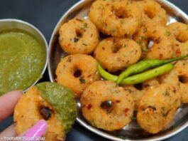 સોજી આલું વડા સાથે ગ્રીન ચટણી બનાવવાની રીત - Soji aalu vada sathe chutney banavani rit - Soji aalu vada with chutney recipe in gujarati