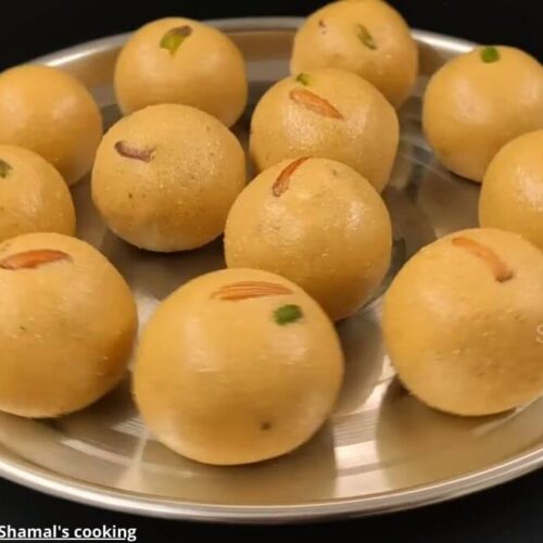 સોજી બેસન ના લાડવા - સોજી બેસન ના લાડવા બનાવવાની રીત - Soji besan na ladva banavani rit - Soji besan ladoo recipe in gujarati