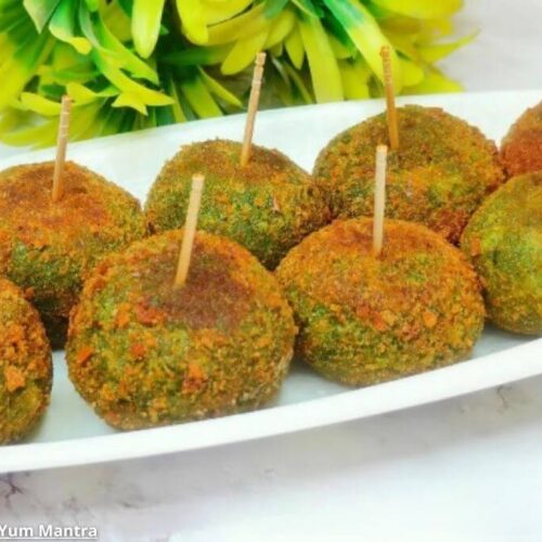 પાલક સોજી ચીઝ બોલ બનાવવાની રીત - palak sooji cheese balls banavani rit - palak sooji cheese balls recipe in gujarati