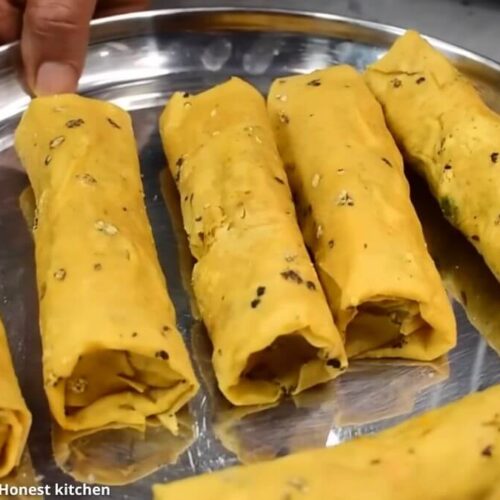 પાપડ રોલ - papad roll - પાપડ રોલ બનાવવાની રીત - papad roll banavani rit - papad roll recipe in gujarati