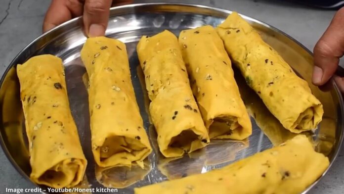 પાપડ રોલ - papad roll - પાપડ રોલ બનાવવાની રીત - papad roll banavani rit - papad roll recipe in gujarati