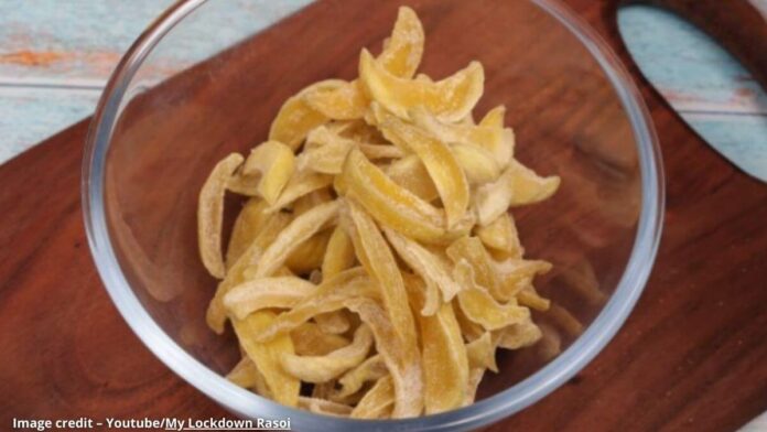 કાચી અને પાકેલ મેંગો કેન્ડી - Kachi ane pakel mango candy - કાચી અને પાકેલ મેંગો કેન્ડી બનાવવાની રીત - Kachi ane pakel mango candy banavani rit - Raw and ripe mango candy recipe in gujarati