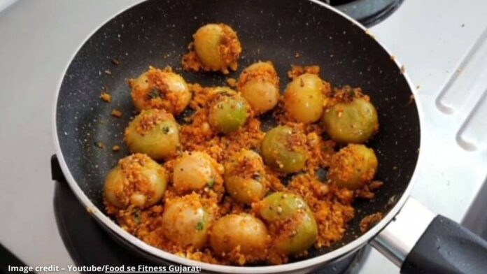 પાકા ગુંદા નું ભરેલું શાક - Paka gunda nu bharelu shaak - પાકા ગુંદા નું ભરેલું શાક બનાવવાની રીત - Paka gunda nu bharelu shaak banavani rit - Paka gunda nu bharelu shaak recipe in gujarati