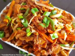 બચેલી રોટલી ના નૂડલ્સ - Bacheli rotli na noodles - બચેલી રોટલી ના નૂડલ્સ બનાવવાની રીત - Bacheli rotli na noodles banavani rit