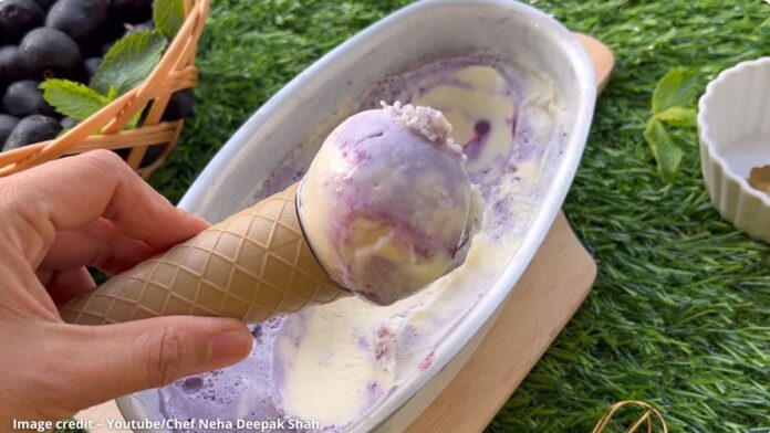 જાંબુ મલાઈ આઈસક્રીમ - Jambu Malai Ice Cream - જાંબુ મલાઈ આઈસક્રીમ બનાવવાની રીત - Jambu Malai Ice Cream banavani rit - Jambu Malai Ice Cream recipe