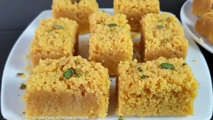 Besan Mysore Pak બેસન મૈસૂર પાક - Besan Mysore Pak - બેસન મૈસૂર પાક બનાવવાની રીત - Besan Mysore Pak banavani rit