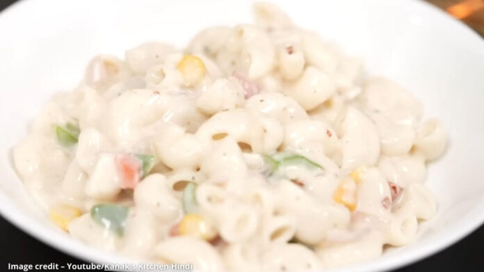 વ્હાઈટ સોસ મેક્રોની પાસ્તા - White Sauce Macaroni Pasta - વ્હાઈટ સોસ મેક્રોની પાસ્તા બનાવવાની રીત - White Sauce Macaroni Pasta banavani rit