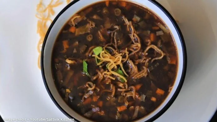 લસણ ડુંગળી વગર નો મનચાઉં સૂપ - Lasan dungri vagar no Manchow soup