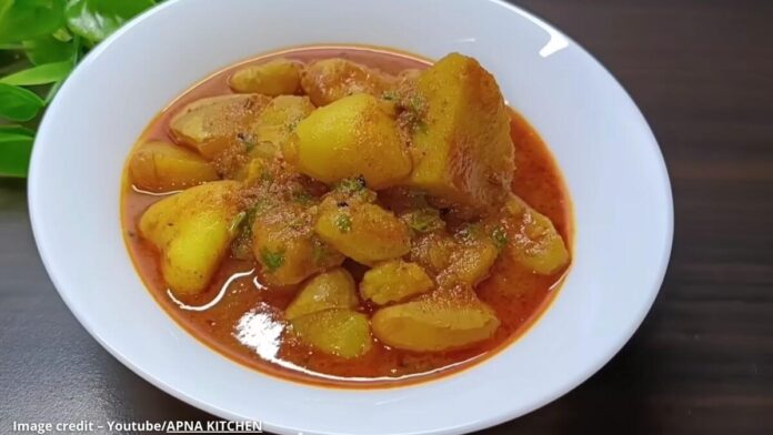 Shingoda aalu nu shaak શિંગોડા આલું નું શાક - Shingoda aalu nu shaak - શિંગોડા આલું નું શાક બનાવવાની રીત - Shingoda aalu nu shaak banavani rit