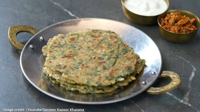 લીલી ડુંગળી ના પરોઠા - Lili dungri na parotha