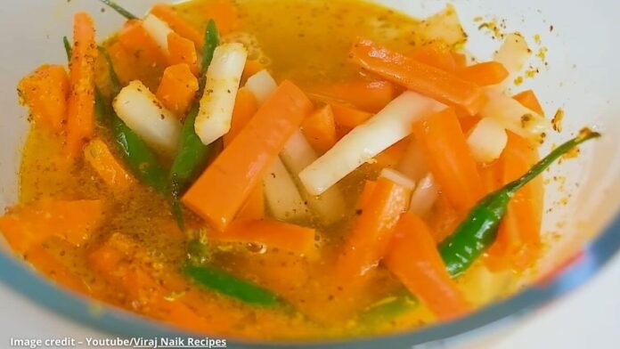 Gajar mula nu pani varu athanu Gajar mula nu pani varu athanu - ગાજર મૂળા નું પાણી વાળું અથાણું