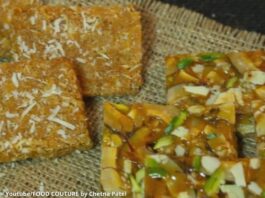 Be prakar ni suka nariyal ni chikki - બે પ્રકાર ની સૂકા નારિયળ ની ચીક્કી