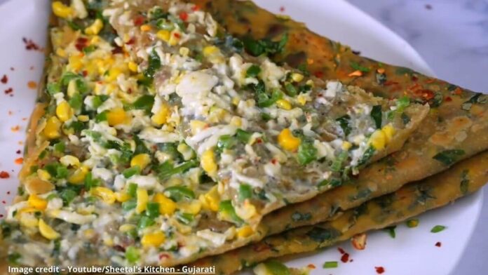 Methi cheese paneer parotha - મેથી ચીઝ પનીર પરોઠા
