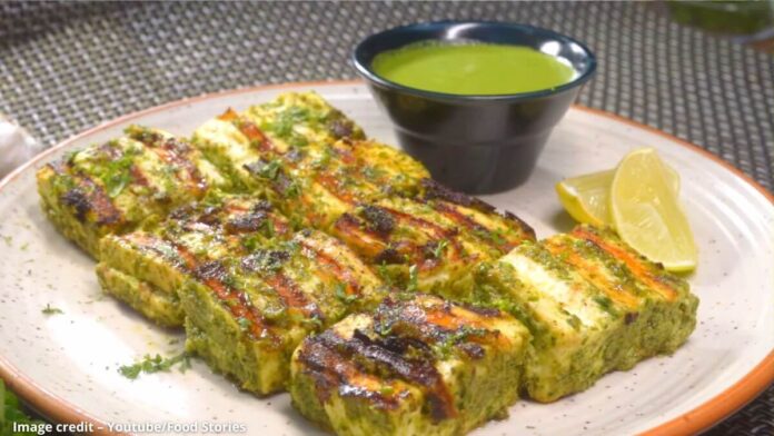 Thecha paneer tika Thecha paneer tika - ઠેંચા પનીર ટિક્કા
