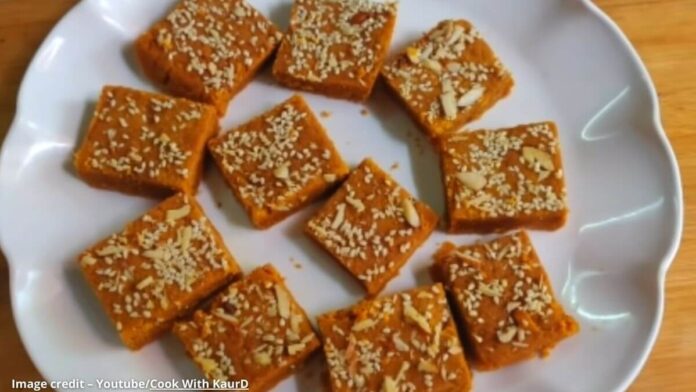 Besan ane gol ni barfi - બેસન અને ગોળ ની બરફી