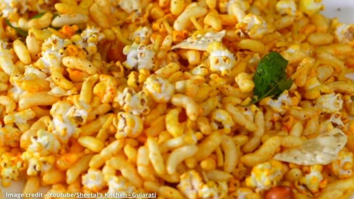 dhani mamra no chevdo - ધાણી મમરા નો ચેવડો