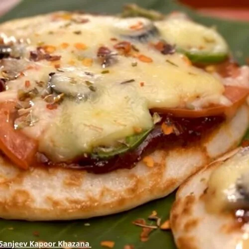 Uttapam pizza - ઉત્તપમ પીઝા