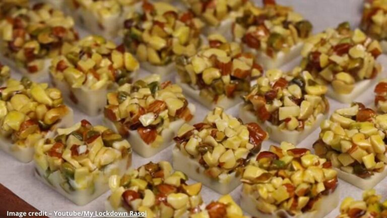 white dry fruit chocolate | વ્હાઇટ ડ્રાયફ્રુટ ચોકલેટ
