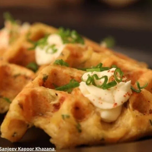 Potato Waffles - પોટેટો વેફલ્સ