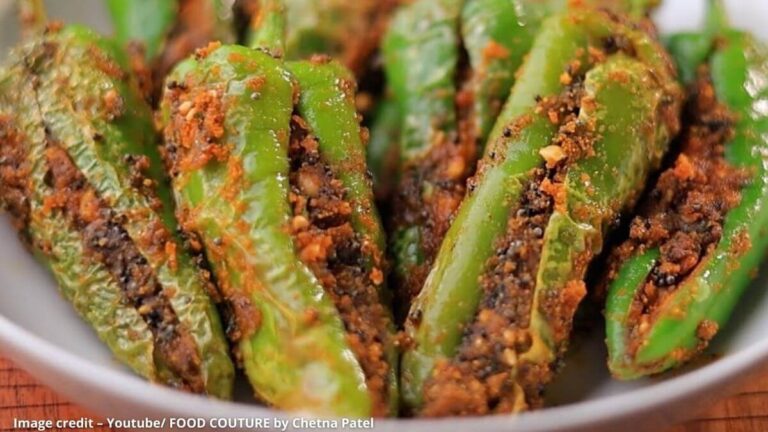 Chana na lot na bharela marcha | ચણાના લોટ ના ભરેલા મરચા