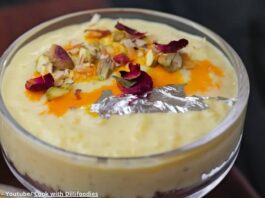 Kesar Kheer puding - કેસર ખીર પુડિંગ