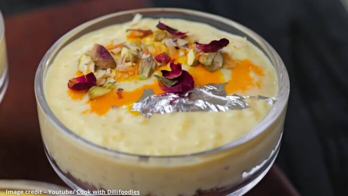 Kesar Kheer puding Kesar Kheer puding - કેસર ખીર પુડિંગ