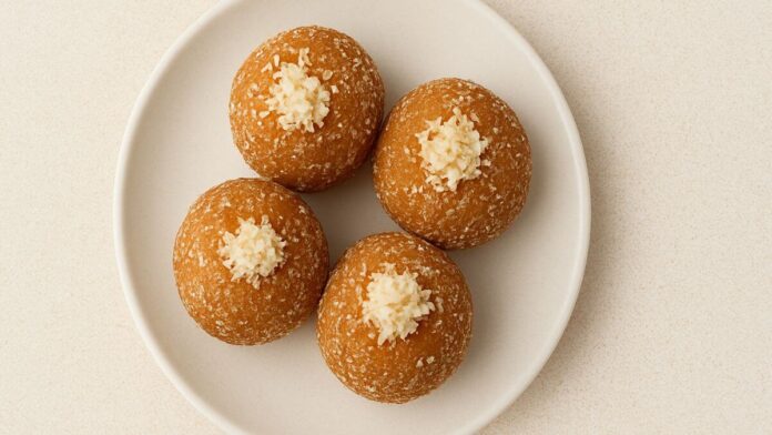 nariyal dry fruit ladoo - નારિયલ ડ્રાયફ્રુટ લાડુ