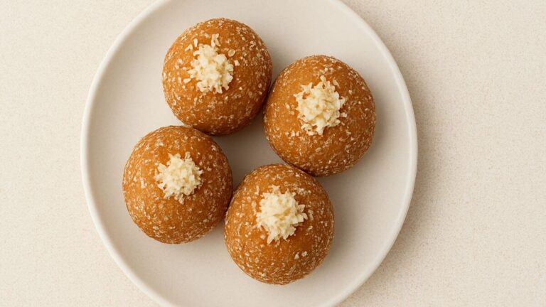 nariyal dry fruit ladoo banavani recipe | નારિયલ ડ્રાયફ્રુટ લાડુ