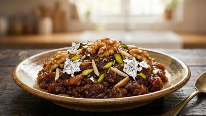 Akhrot khajur no halvo - અખરોટ ખજુર નો હલવો