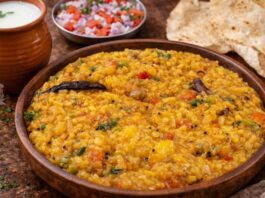 કાઠિયાવાડી ભોજન ગિરનારી ખીચડી - Girnari Khichdi kathiyawadi style ma