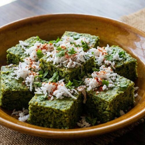 Magdal palak na dhokla - મગદાળ પાલક ના ઢોકળા