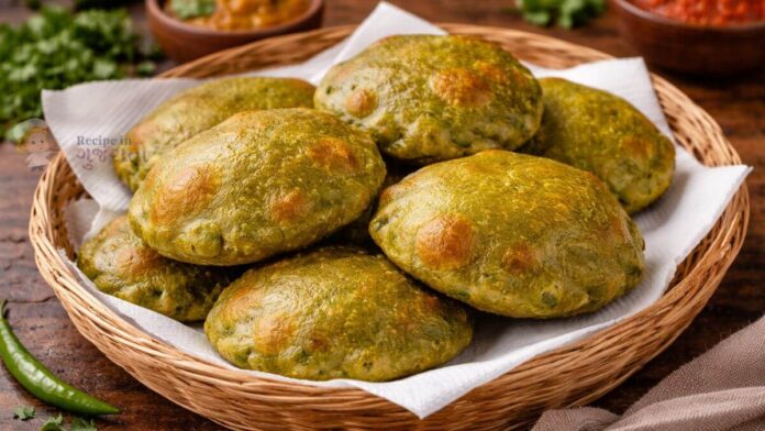 morning breakfast Palak Puri - પાલક પૂરી સવાર નો નાસ્તો