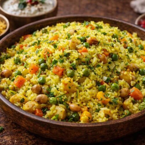 Instant Healthy Vegetable Poha - હેલ્ધી વેજીટેબલ પૌવા ઝટપટ
