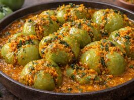 ભરેલા કાચા ટમેટાનું શાક બનાવવાની રીત – Bharela Kaccha Tameta Nu Shaak Recipe in Gujarati Bharela Kaccha Tameta Nu Shaak ni rit – ટેસ્ટી બનતું ભરેલા કાચા ટમેટાનું શાક
