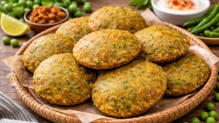 Matar Masala Puri - લીલા વટાણાની મસાલા પૂરી