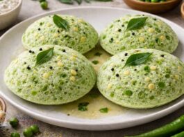 Soji Vatana Idli Recipe in Gujarati | લીલા વટાણાની ઈડલી Soji Vatana Idli - સોજી વટાણાની ઈડલી