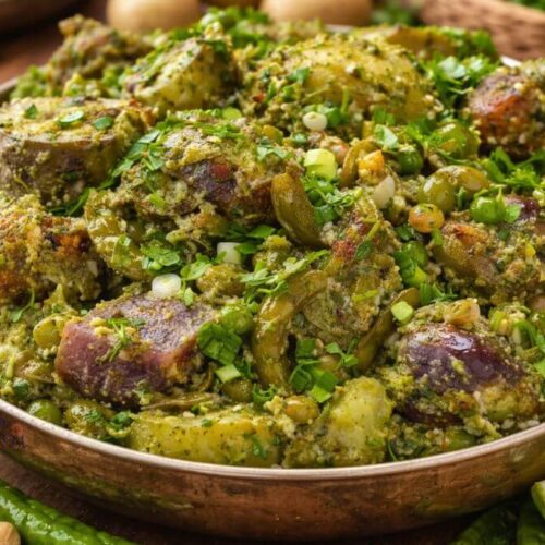 Surti Green Undhiyu - સુરતી લીલું ઊંધિયું