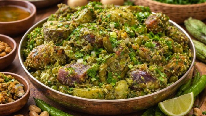 Surti Green Undhiyu - સુરતી લીલું ઊંધિયું