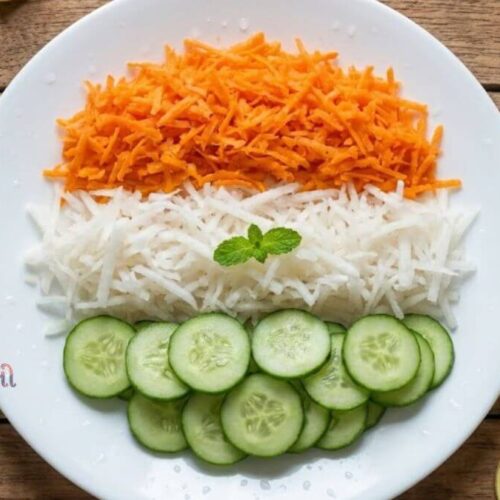 Tricolour Salad - તિરંગા સલાડ