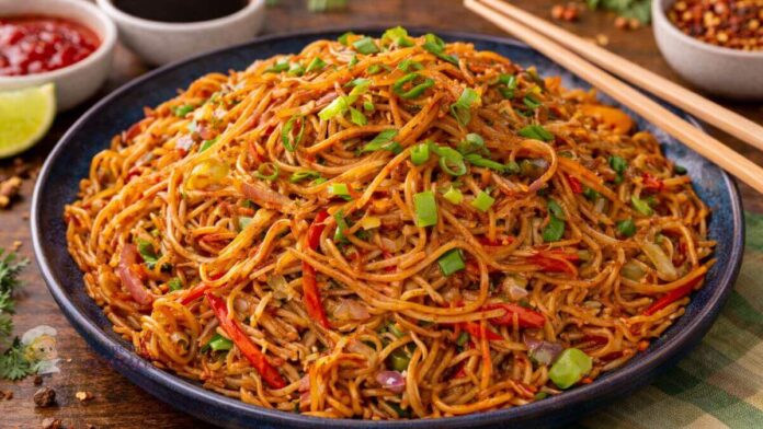 Indo Chinese Veg Chowmein - વેજ ચાવમીન
