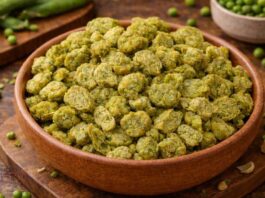 Lila Vatana ni Vadi - લીલા વટાણાની વડી